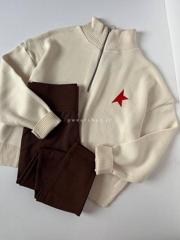 بافت نیم زیپ نیم ستاره