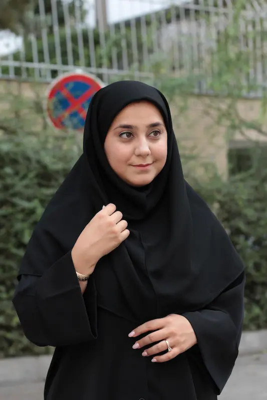 مقنعه ی کرپ ایرانی 