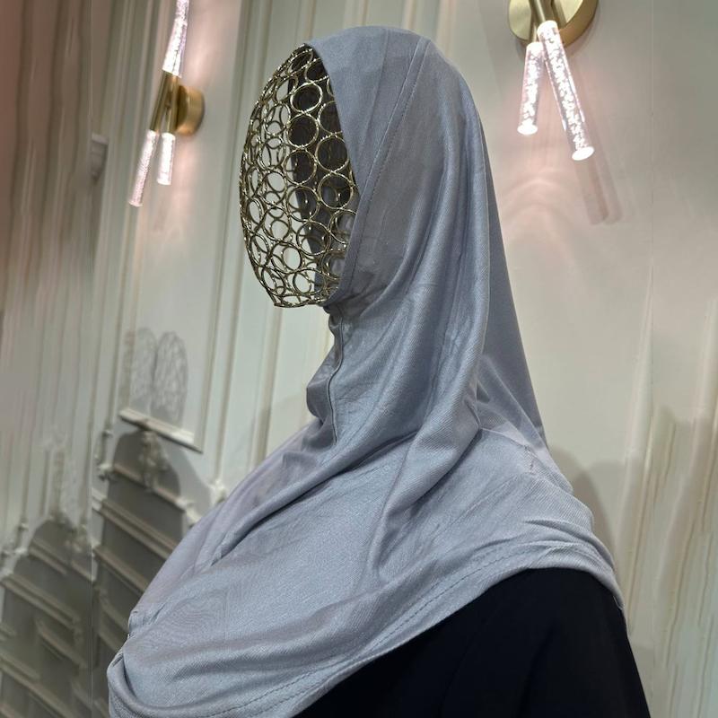 کلاه حجاب  ساده شیله و شال