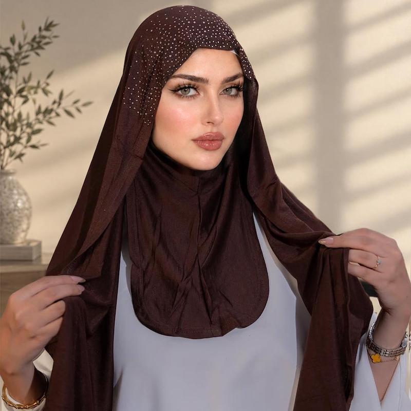 روسری کشی نگین دار (جدید)