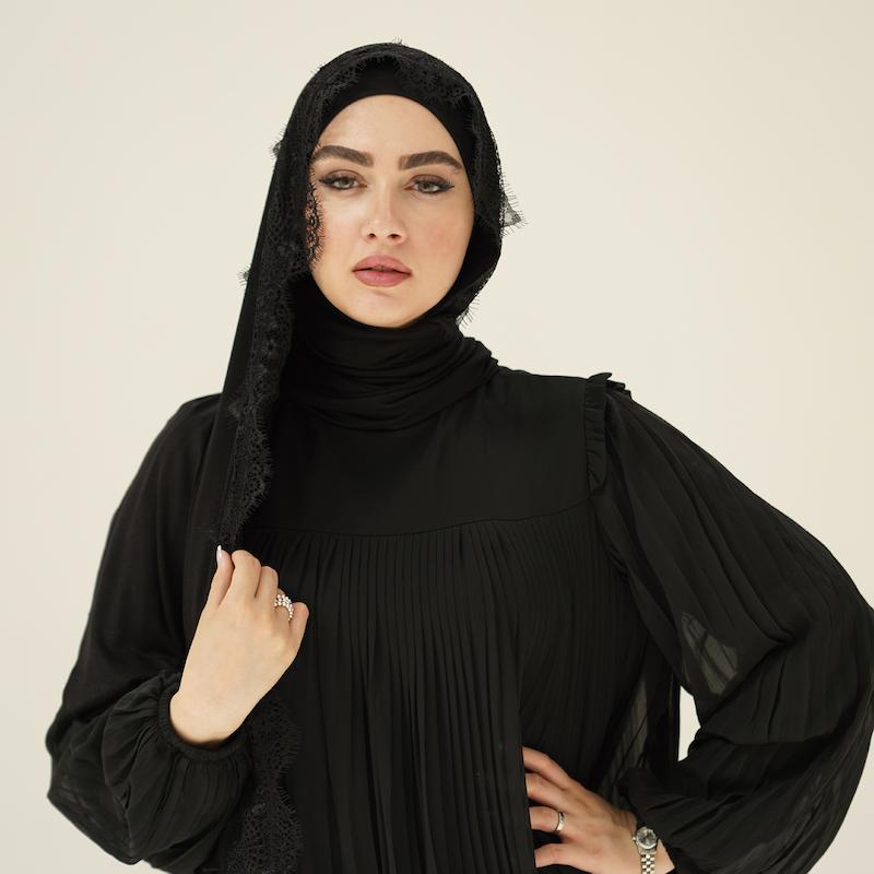 شال کشی کویتی مدل دانتل فرانسوی