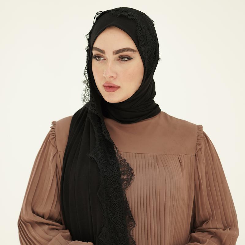شال کشی کویتی مدل دانتل فرانسوی