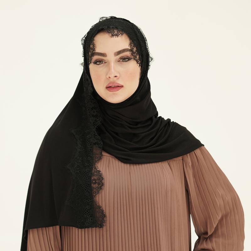 شال کشی کویتی مدل دانتل فرانسوی