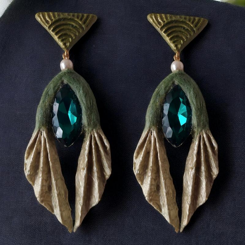 گوشواره پاپیه ماشه مصری