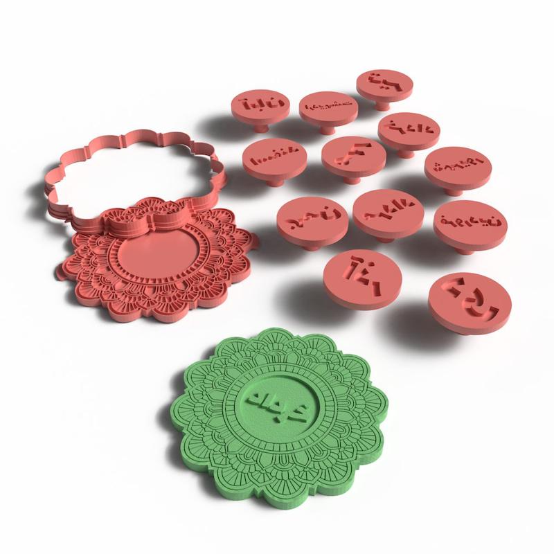 مهر و کاتر سفالگری کد st156