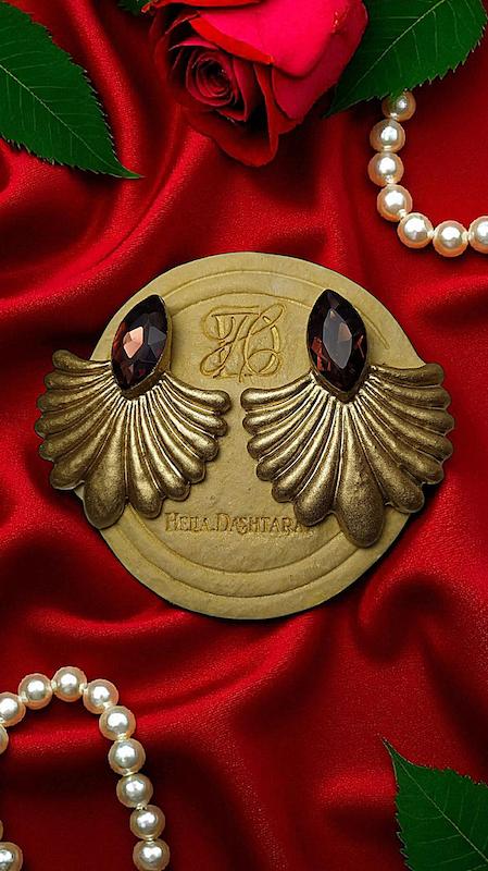 گوشواره پاپیه ماشه Lotus 