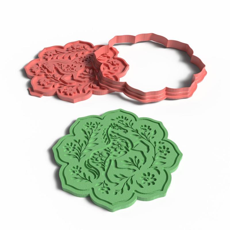 مهر و کاتر سفالگری کد st202-(مهر اسب ـ کاتر اسب)