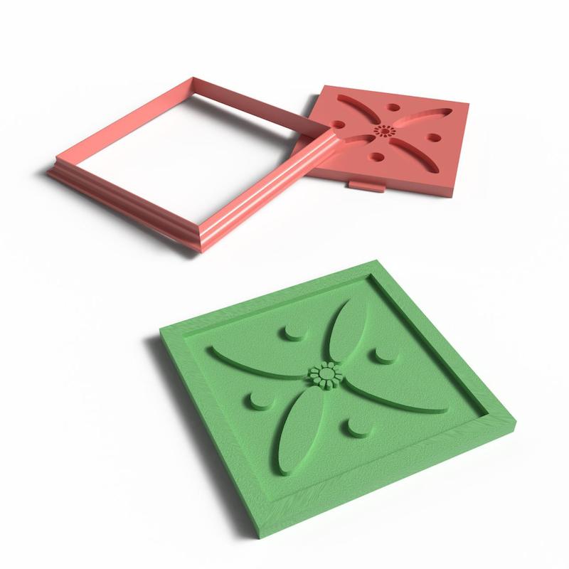 مهر و کاتر سفالگری کد st205