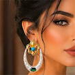 گوشواره فیروزه‌نشان