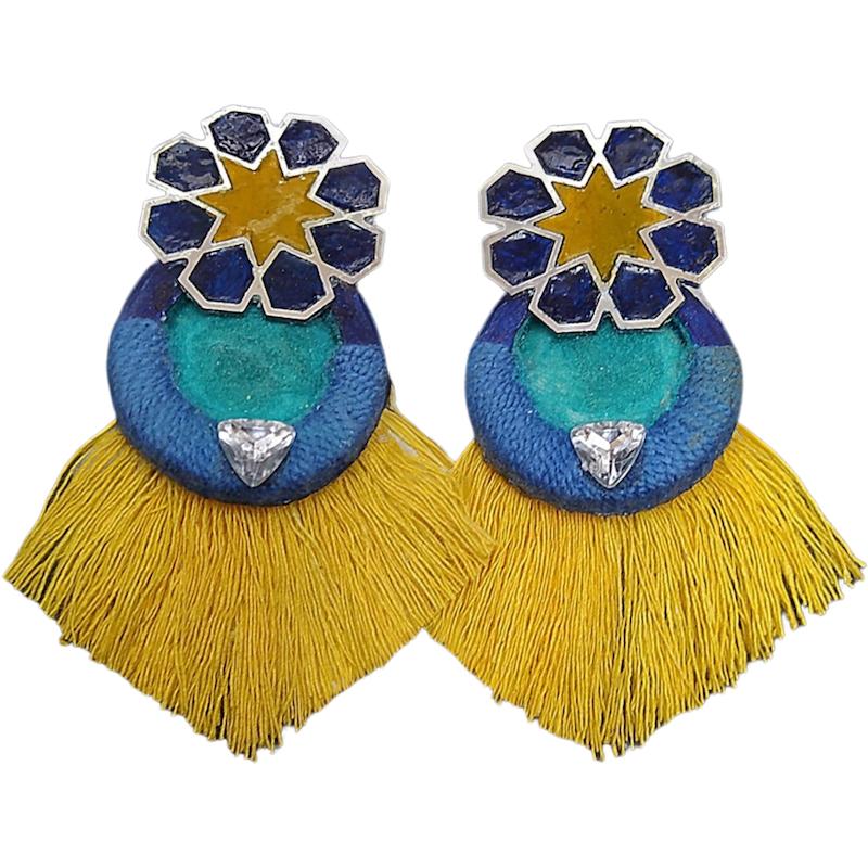 گوشواره پاپیه ماشه سنتی