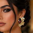 گوشواره پاپیه ماشه شکوفه زرین 