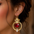 گوشواره مجلسی مدل تاج کد 002