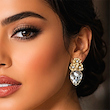 گوشواره پاپیه ماشه زرشکوفه