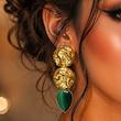 گوشواره پاپیه ماشه زرین موج 