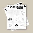 استیکر aesthetic circle 