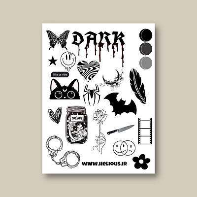 استیکر dark