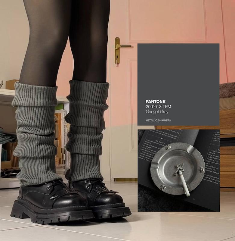 لگ وارمر طوسی تیره🩶🖤