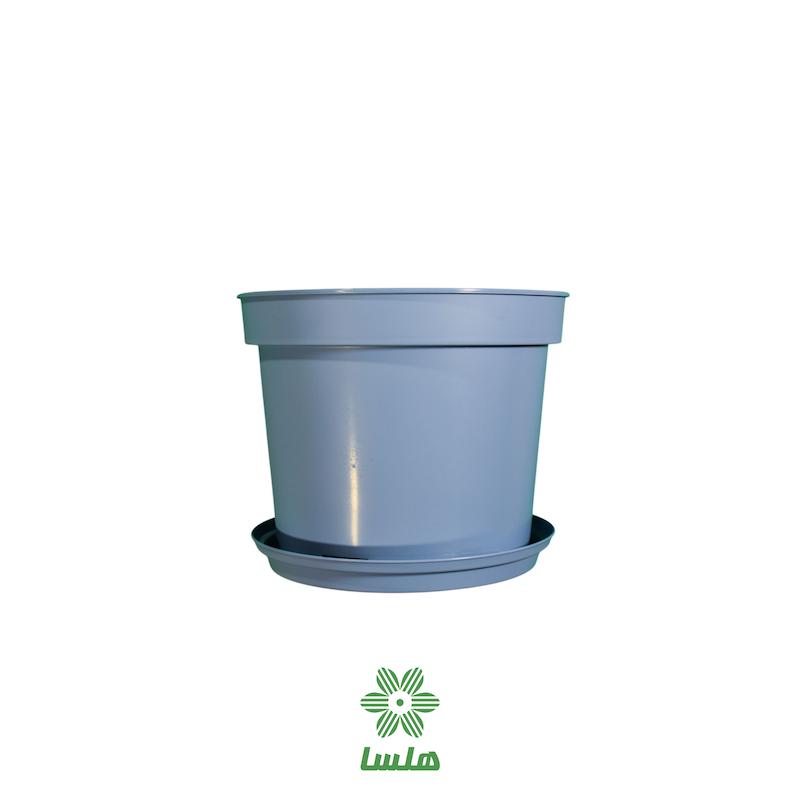 گلدان پاچیرا مدل A23 آبی به همراه زیرگلدانی 