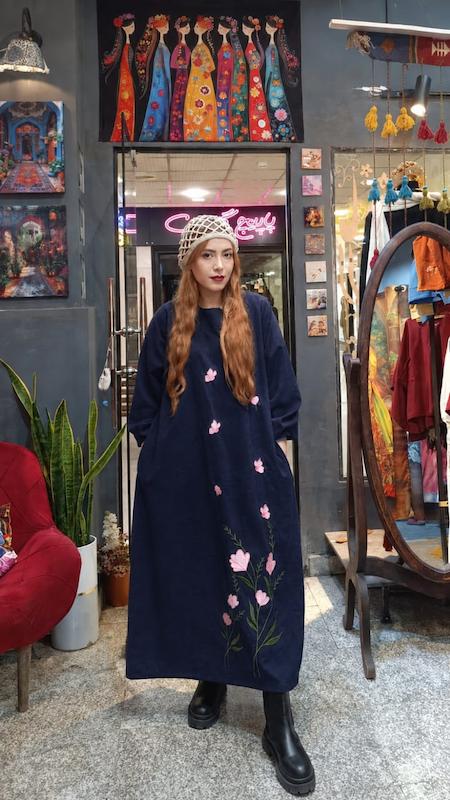 پیراهن مخمل لیلیوم