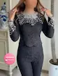 ست بلوز شلوار دانتل خورشیدی کد محصول 1037