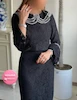 ست کت و دامن یقه ب ب کد محصول 1039
