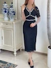 پیراهن یقه هفت دانتل کد 1199
