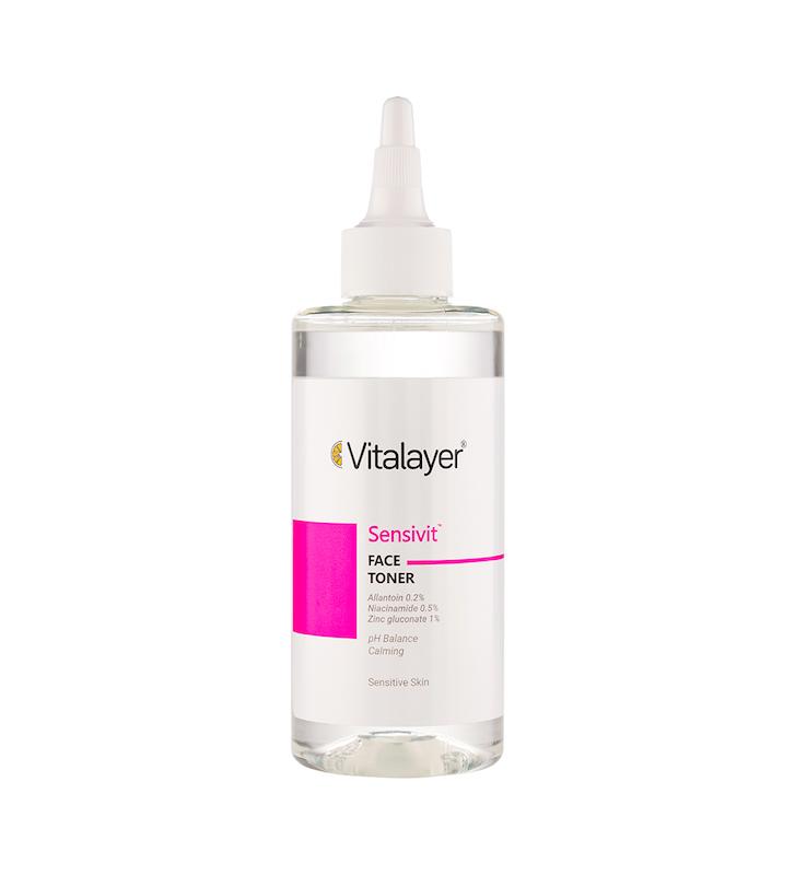 تونر ویتالیر حاوی نیاسینامید مدل سنسی ویت پوست حساس ۲۰۰ میل (Vitalayer Sensivit Face Toner For Sensitive Skins 200ml)