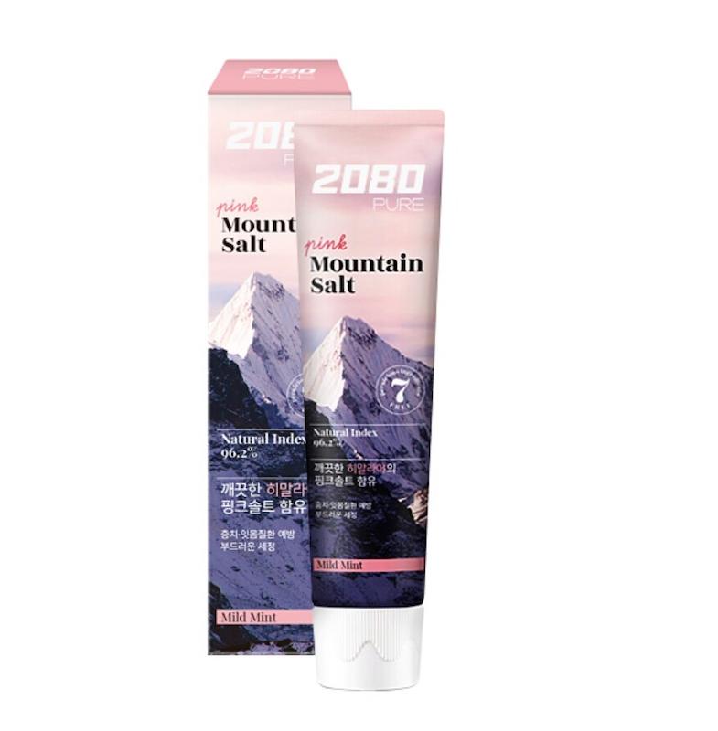 خمیر دندان نمک کوهستان ۲۰۸۰ مدل صورتی و کریستال 2080 Pure Mountain Salt Toothpaste