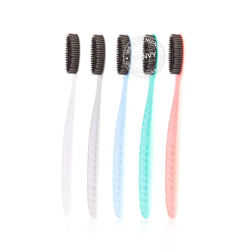 مسواک ذغالی سر بزرگ دنتیکون وانگتا Denticon Wangta Toothbrush Black Charcoal (ساخت کره)