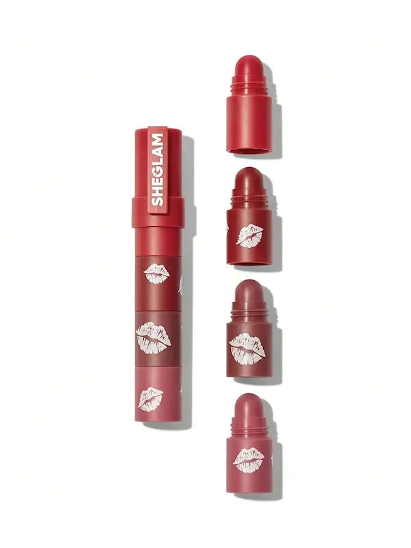 رژ لب ۴ تایی استکی شیگلم Sheglam Mega Lip Stacks (مات و کرمی)
