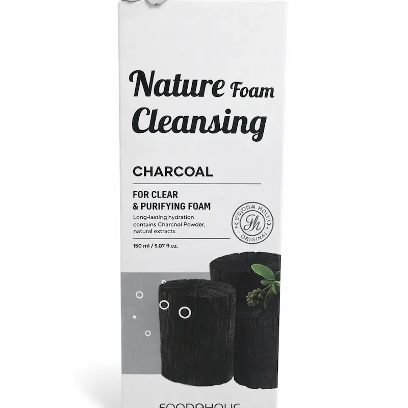 فوم شستشوی صورت زغال فوداهولیک | Foodaholic Charcoal Nature Foam Cleansing حجم 150 میل