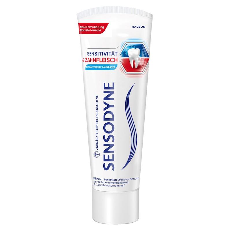 خمیر دندان سنسوداین مخصوص دندان‌های حساس و سلامت لثه (Sensodyne Zahnfleisch Protection Toothpaste) حجم 75 میلی‌لیتر