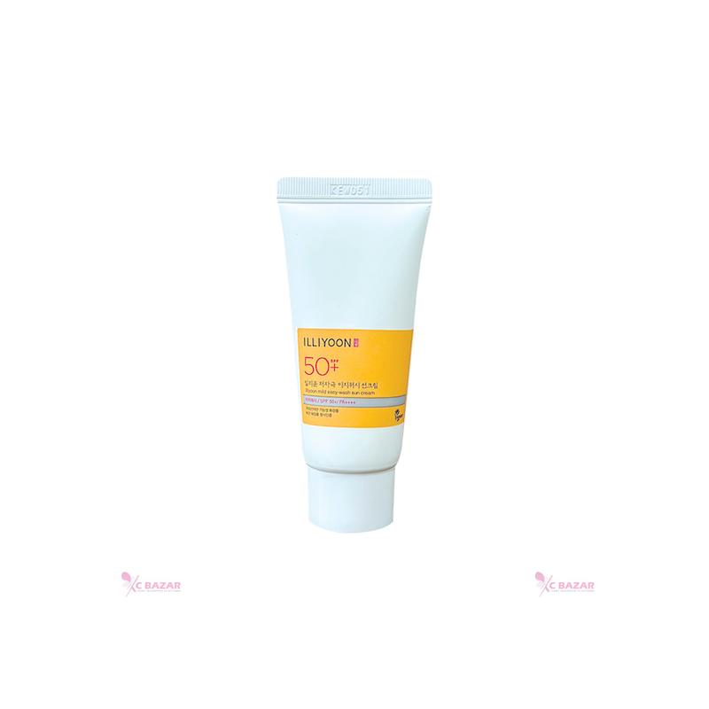 کرم ضد آفتاب ایلیون SPF50+ PA++++ (ILLIYOON Mild Easy-Wash Sun Cream) حجم 30 میلی‌لیتر
