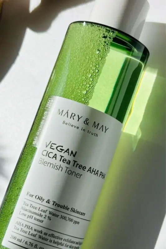 تونر سیکا و درخت چای مری اند می (Mary & May Cica Tea Tree Soothing Toner) حجم 200 میلی‌لیتر
