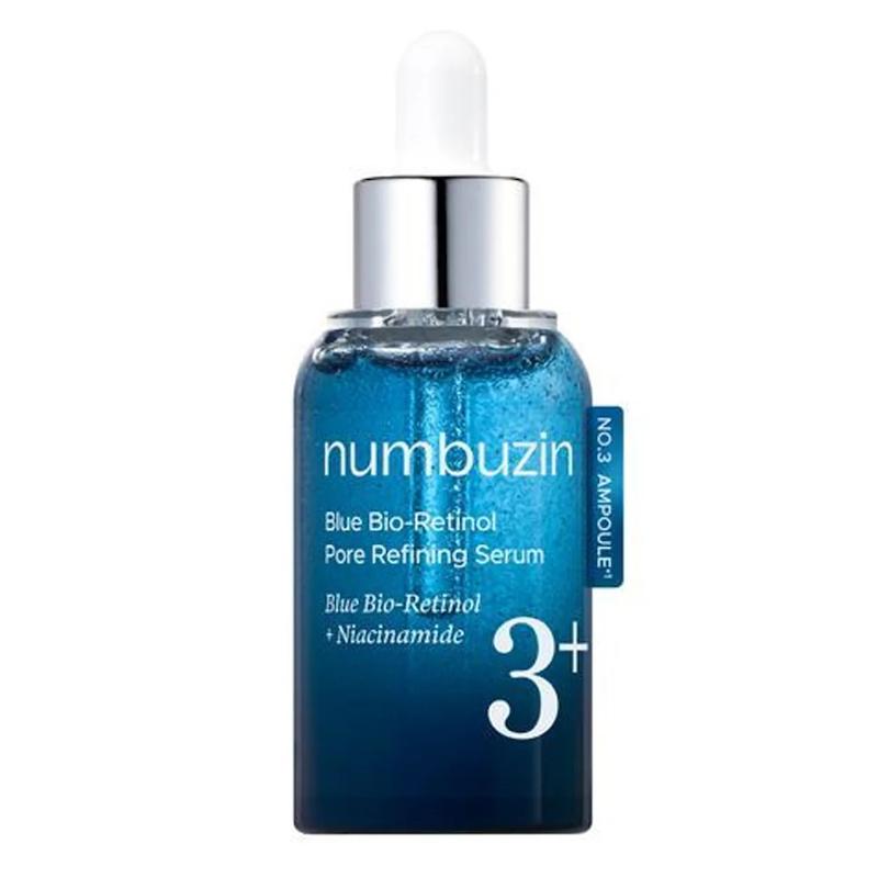سرم رتینول کوچک‌کننده منافذ نامبوزین شماره 3 (numbuzin No.3 Blue Bio-Retinol Pore Refining Serum) حجم 50 میلی‌لیتر