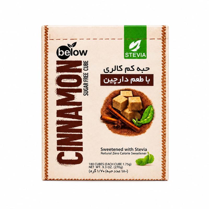 حبه بدون شکر حاوی استویا با طعم دارچین