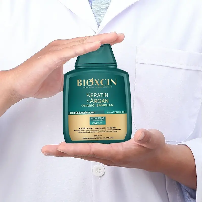 شامپو کراتین و روغن آرگان ترمیم‌ و تقویت‌کننده بیوکسین