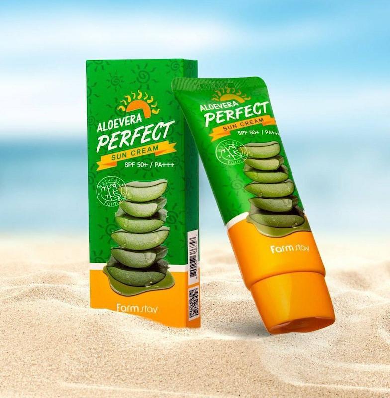 ضدآفتاب آلوئه ورا SPF50+ PA++++ Farm Stay اورجینال
