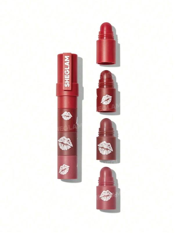 رژ لب ٤ تايي شيگلم Mega Lip 4 in 1