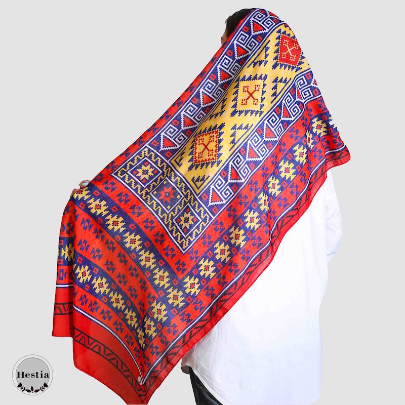 شال طرح گلیم