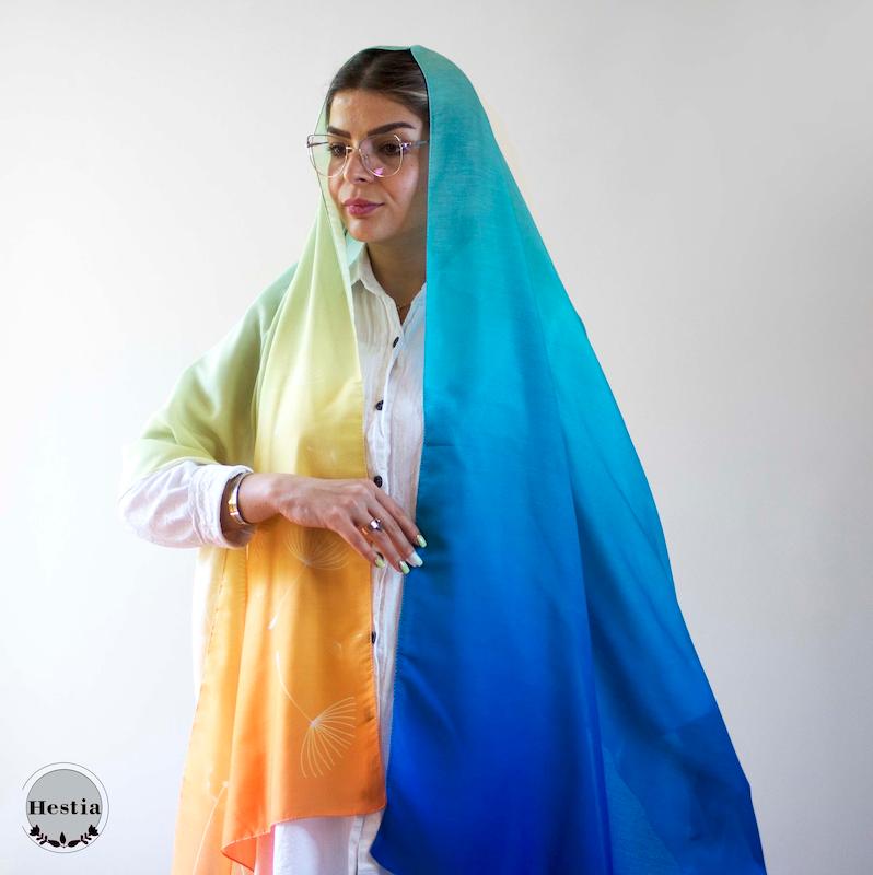 شال قاصدک آبی