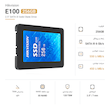 SSD Hikvision E100 256GB با رابط SATA III 6 Gb/s، سرعت خواندن تا 550 MB/s و سرعت نوشتن تا 450 MB/s