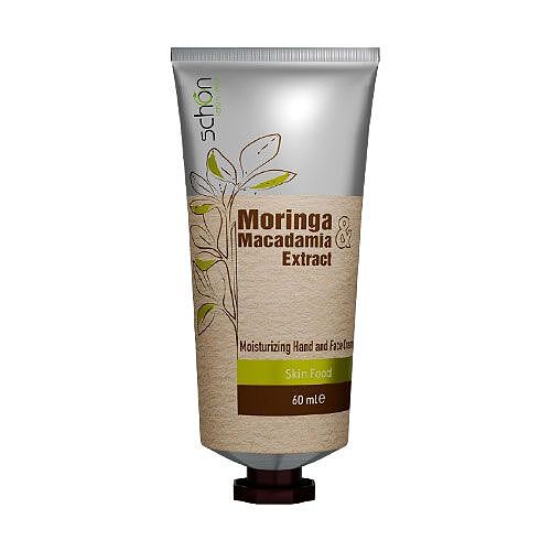 کرم مرطوب کننده مورینگا و ماکادمیا شون|moisturizing hand and face cream moringa macadamia schon  