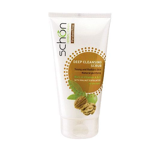 کرم اسکراب (لایه بردار) گردو شون|Schon Deep Cleansing Scrub With Walnut Exfoliator