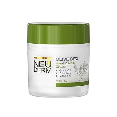 کرم دست و ناخن کاسه ای زیتون نئودرم|Neuderm Olive Dex Hand And Nail Cream 150ml