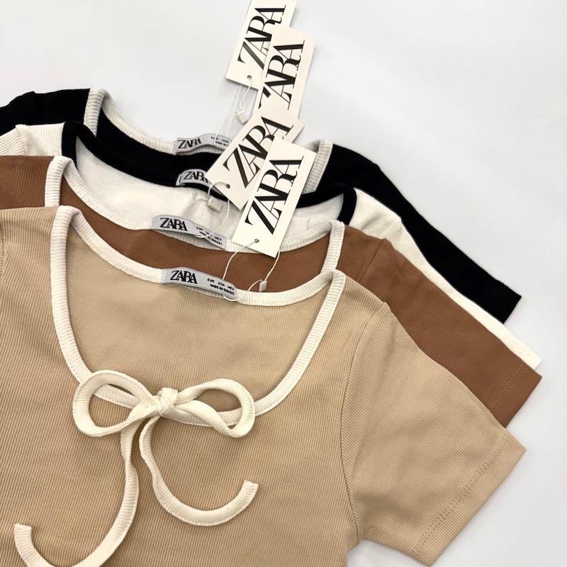 کراپ یقه پاپیونی🤎