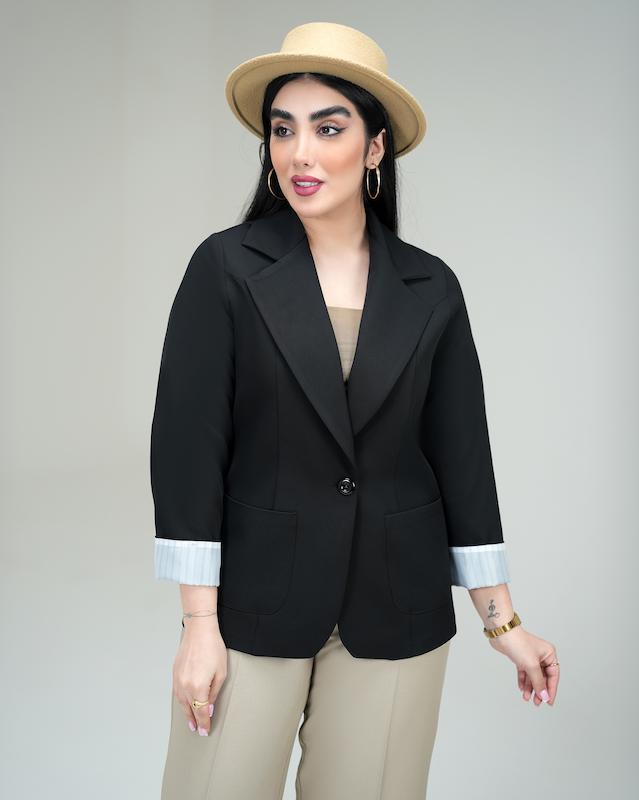 کت استین راه راه