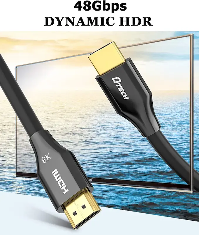 کابل HDMI D-TECH V2.1 8K در متراژ مختلف