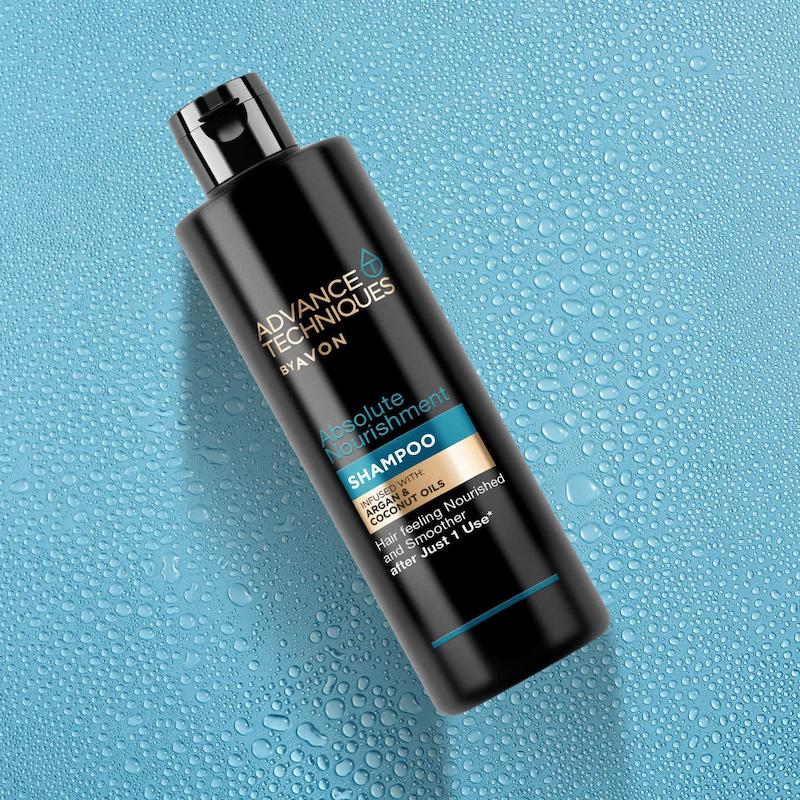 شامپو تغذیه کننده آون AVON حاوی روغن نارگیل و آرگان سری Absolute Nourishment حجم 700 میل