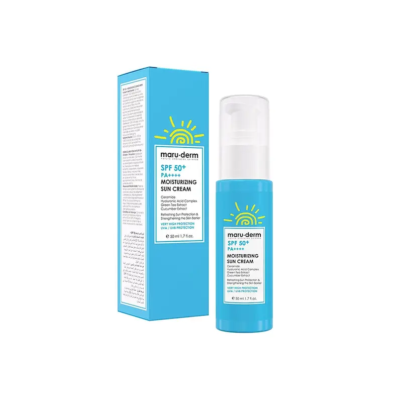 کرم ضد افتاب SPF 50+ و مرطوب کننده مارودرم